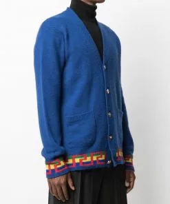 Versace Greca-trim cardigan