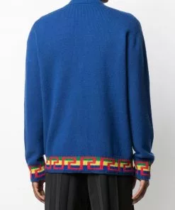 Versace Greca-trim cardigan