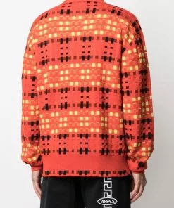 Versace Tartan jacquard jumper 10 Versace tartan-jacquard jumper
