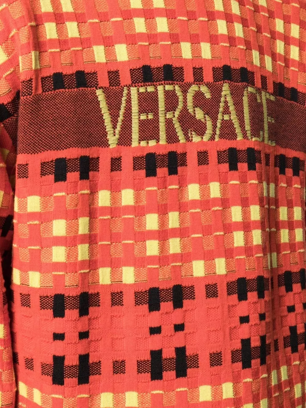 Versace Tartan jacquard jumper 7 Versace tartan-jacquard jumper