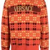 Versace tartan-jacquard jumper