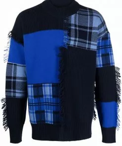 Versace patchwork-detail jumper