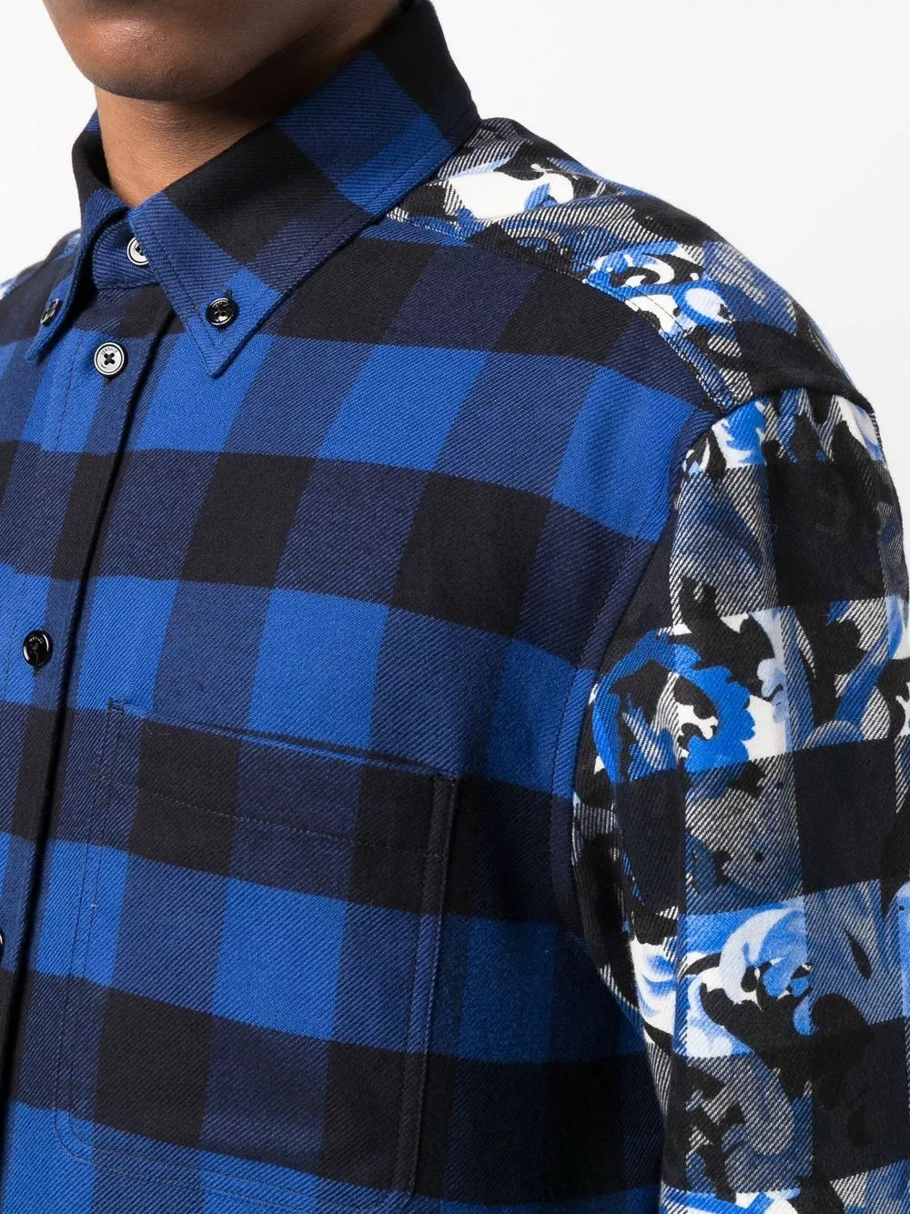 Versace Baroccoflage print plaid shirt 7 Versace Baroccoflage-print plaid shirt