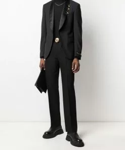 Versace shawl-lapel suit jacket