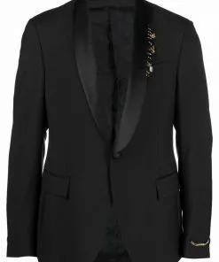 Versace shawl-lapel suit jacket