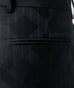 Versace rhombus-pattern pinstripe wool trousers