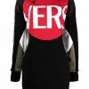 Versace Multi panel long sleeve jumper dress 1 Versace multi-panel long-sleeve jumper dress