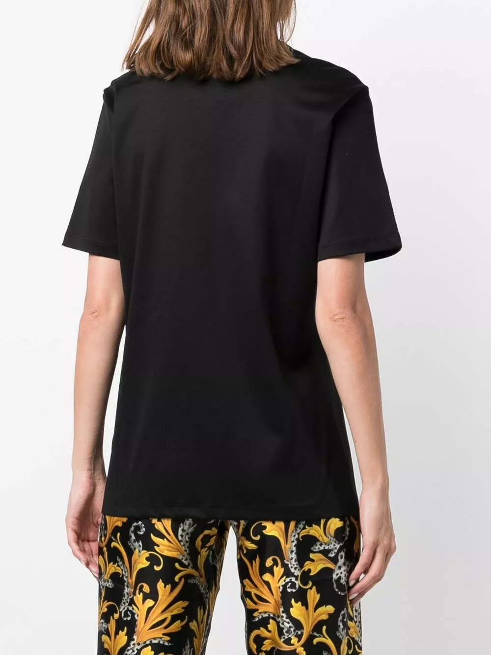 Versace Medusa Head crystal embellished T shirt 6 Versace Medusa Head crystal-embellished T-shirt