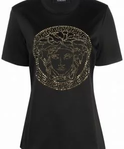 Versace Medusa Head crystal-embellished T-shirt