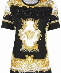 Versace Medusa Renaissance-print logo T-shirt