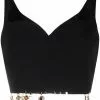 Versace embellished bustier top