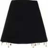 Versace hanging charm-detail A-line mini skirt