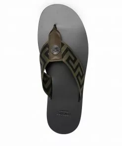 Versace Greca-pattern flip-flops