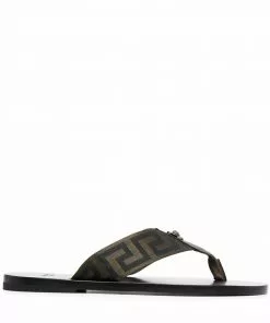 Versace Greca-pattern flip-flops