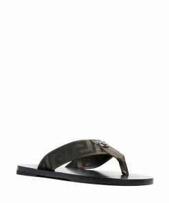 Versace Greca-pattern flip-flops