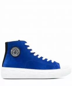 Versace Greca high-top lace-up sneakers