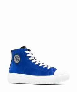 Versace Greca high-top lace-up sneakers