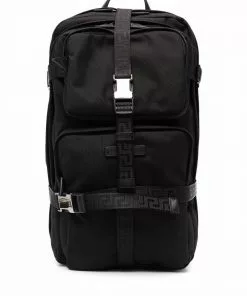 Versace multi-pocket zip-around backpack