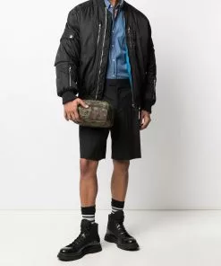 Versace camouflage-print clutch bag