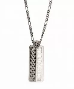 Versace chain-detail pendant necklace