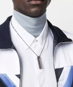 Versace chain-detail pendant necklace