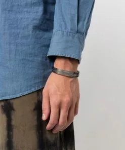 Versace Greca-engraved cuff bracelet