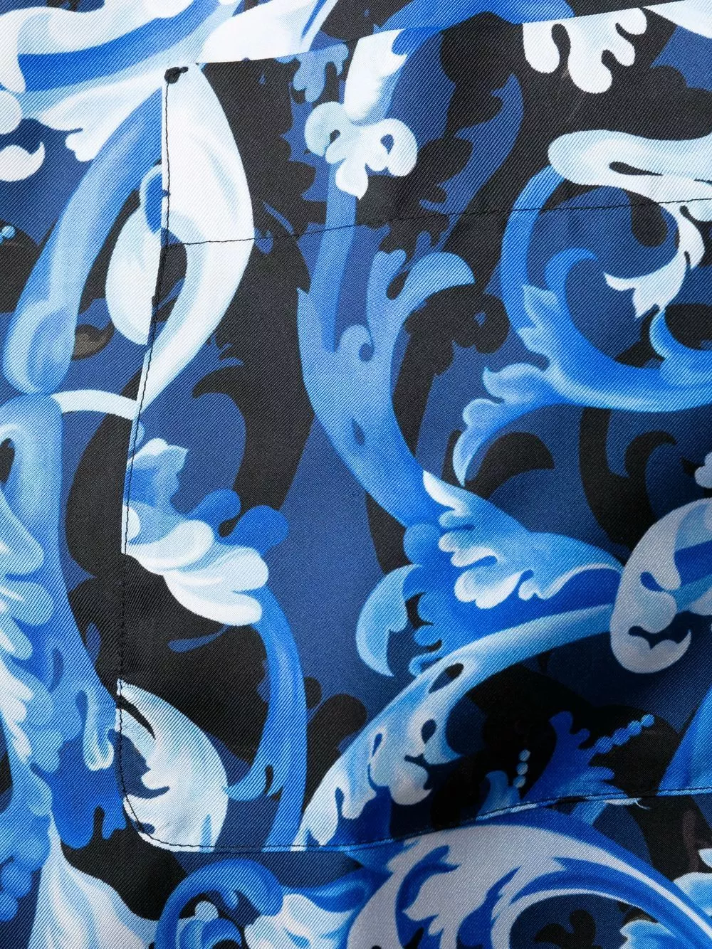 Versace Baroccoflage print silk pajama shirt 5 Versace Baroccoflage-print silk pajama shirt