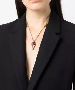 Versace Barocco V pendant necklace