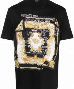 Versace Baroque-patch T-shirt