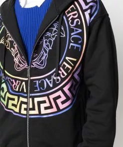 Versace Medusa logo print zip hoodie 11 Versace Medusa logo-print zip hoodie