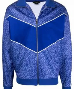 Versace logo-print track jacket