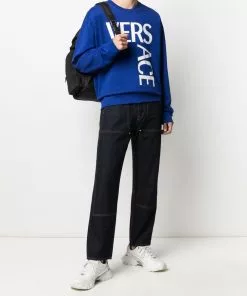 Versace logo-print sweatshirt