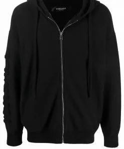Versace long-sleeve zip-fastening hoodie