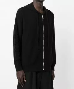 Versace long-sleeve zip-fastening hoodie