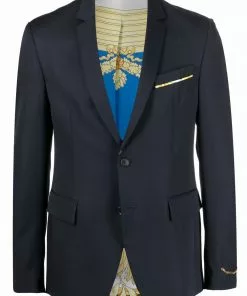 Versace single-breasted wool jacket