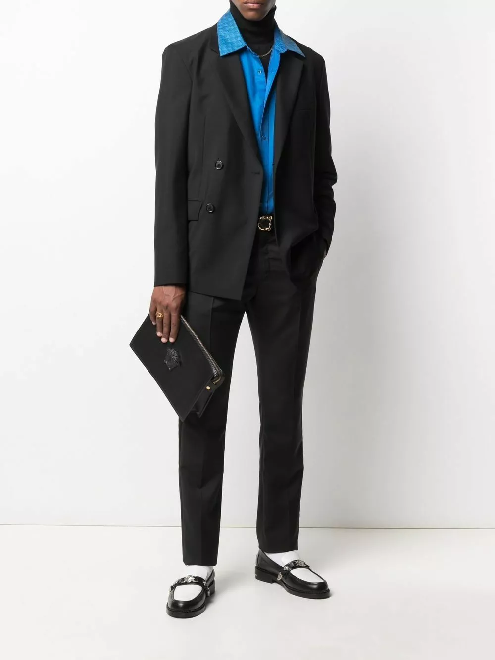 Versace Contrast waistband trousers 4 Versace contrast-waistband trousers