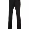Versace contrast-waistband trousers