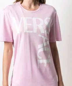 Versace Medusa logo-lettering T-shirt