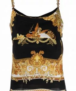 Versace Medusa Renaissance-print top