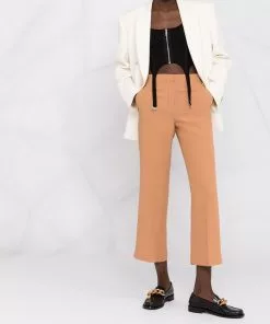 Versace mid-rise cropped trousers
