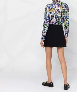 Versace high-waisted satin miniskirt