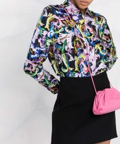 Versace high-waisted satin miniskirt