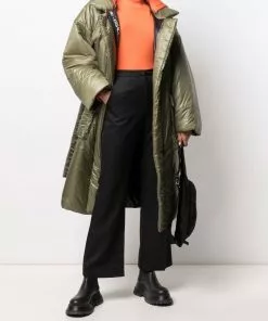 Versace hooded puffer coat