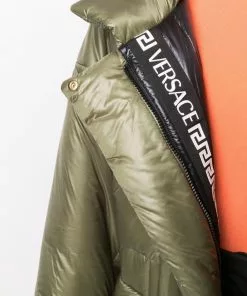 Versace hooded puffer coat
