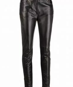 Versace bi-material skinny-fit trousers