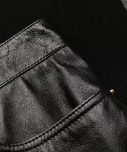 Versace bi-material skinny-fit trousers