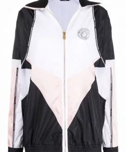 Versace Greca logo-trim lightweight jacket