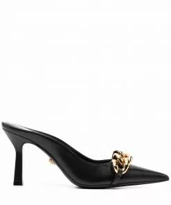 Versace Medusa chain-trim backless mules
