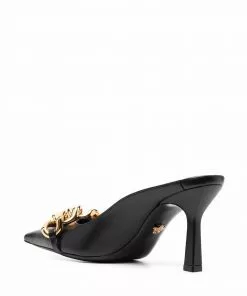 Versace Medusa chain-trim backless mules
