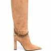 Versace Medusa chain suede boots